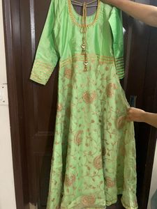Beautiful Green Embroidered Lehenga