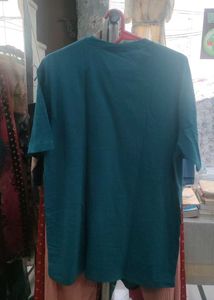 Teal Graphic Print T-Shirt