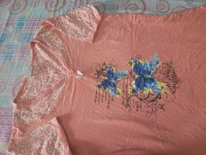 Peach Graphic Tee