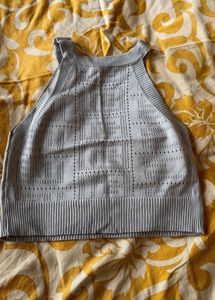 Grey Knit Tank Top