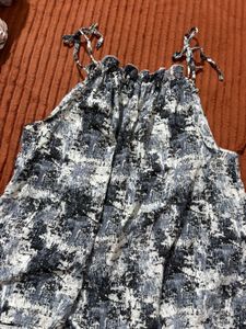 Abstract Print Halter Neck Top