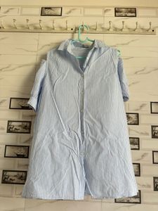 Striped Shirt Dress