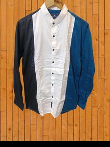 Men's Colorblock Casual Shirt Size XL