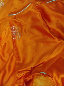 Vibrant Orange pitter work ..rajputi dress