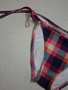 Women's Plaid Bikini Bottom