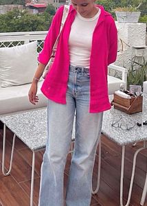 Stylish Pink Button-Down Shirt