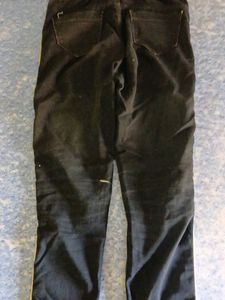 Black Jeans with Side Stripe