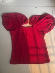 Red Corset Style Top