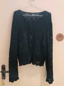 Elegant Black Lace Jacket