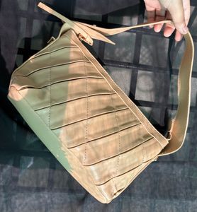 Stylish Beige Quilted Hobo Bag