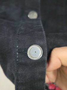Chic Black Cut-Out Denim Dress