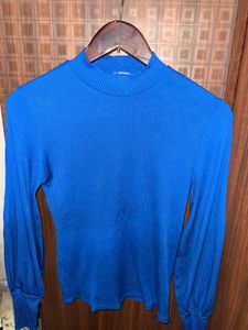 Imported 🛍️Blue Ribbed Top💙 (Fixed)
