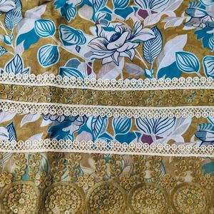 Elegant Cotton Unstitched Suit,  Dress material Wi