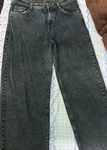 Washed blue  Wide Leg Jeans