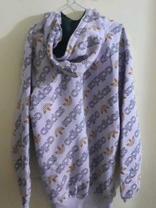 Vintage 90%.off Sale Addidas All-Over Print Hoodie