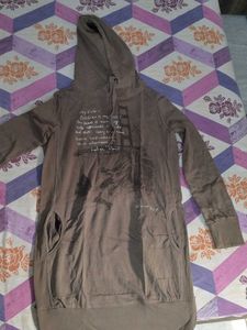 Brown Graphic Hoodie