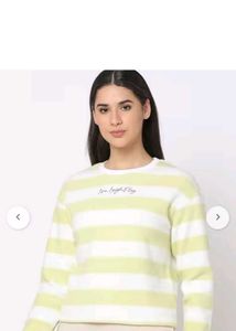 Striped Crewneck Sweatshirt