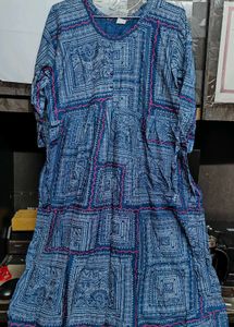 Title: Saba Garments Women’s Blue Printed Kurta &