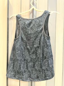 Elegant Black Lace Tank Top