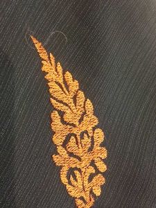 Elegant Embroidered black Saree