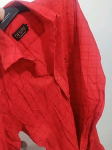 Mens Red Stylish Shirt