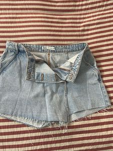 Light Wash Denim Skirt