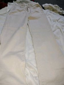 Women's Beige Casual Pants
