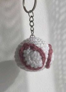 Crocheted White Spiderman inspired Keychain