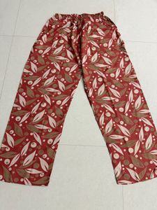 Elegant Leaf Print Kurta Pant Set