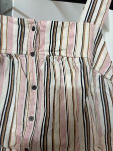 Striped Babydoll Top