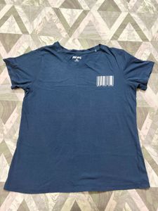 Navy Blue Cotton T-Shirt