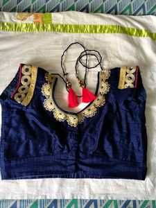 Elegant Navy Blue saree & blouse