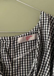 korean gingham top