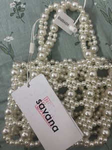 Elegant Pearl Beaded Handbag