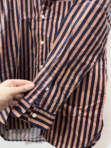 Striped Button-Up Shirt
