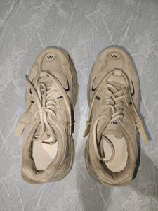 Chunky Platform Sneakers - Beige