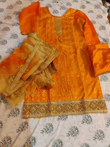 orange suit party wear