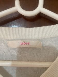 White MEDUIM Sweat Shirt For Unisex