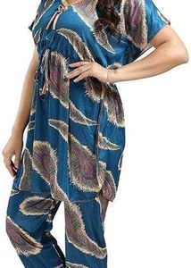 Cozy Feather Print Night Suit
