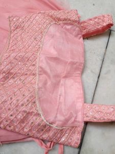 Stunning Peach Lehenga Choli