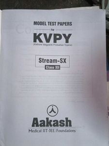 Aakash BYJU'S KVPY SX Model Test Papers