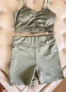 Olive Green Workout Set