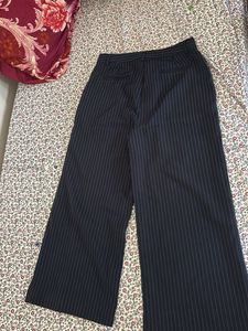 Chic Pinstripe Wide-Leg Pants