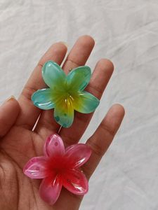 Flower Hair Claw Clips