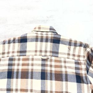 Men's Plaid Flannel Lined Shirt Jacket