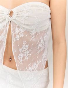 Lace Strapless top