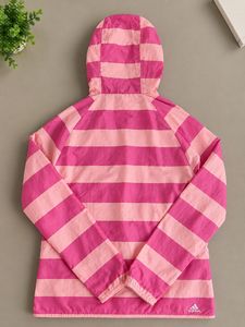 Adidas Pink Stripe Hooded Jacket