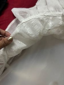 Chic White Peplum Top