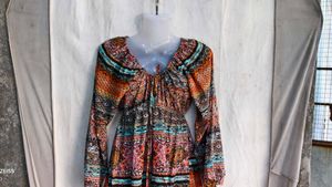 3229.. Bohemian Print Tiered Dress