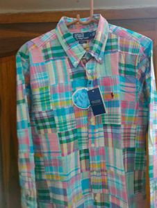 NEW Polo Ralph Lauren Patchwork Shirt